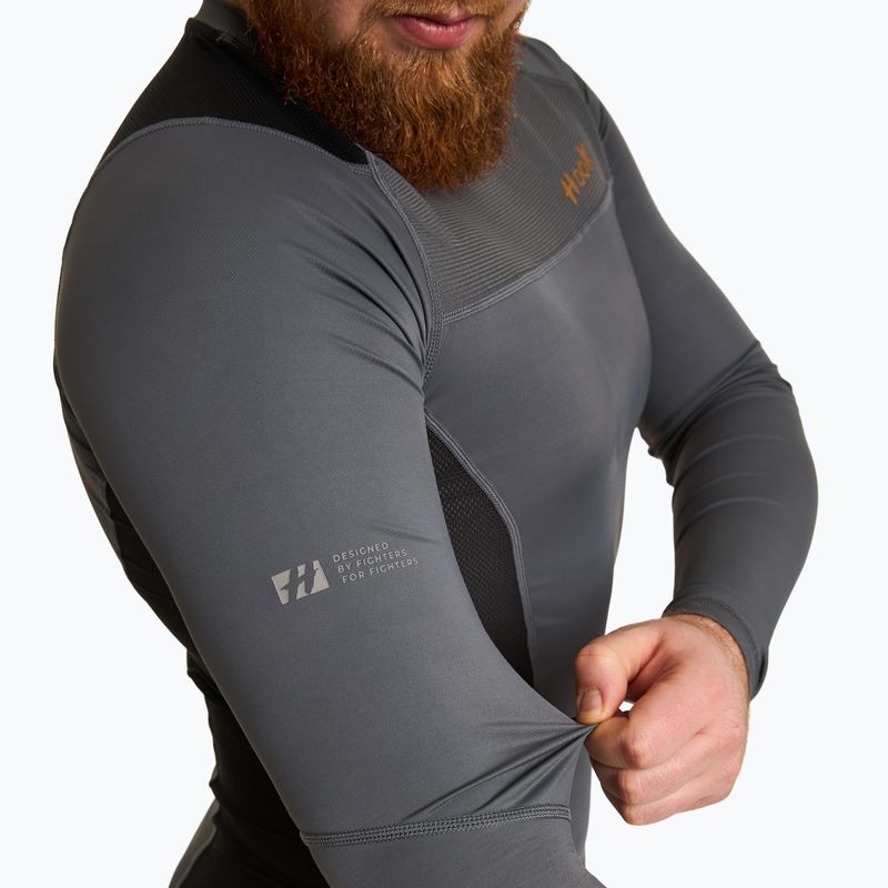 Мъжки рашгард с дълъг ръкав Rashguard HOOK FIGHTING Base black 6