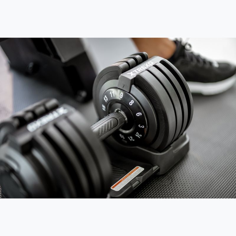 Регулируем дъмбел на XTREXO TXO-B4W002 24 кг черен 5