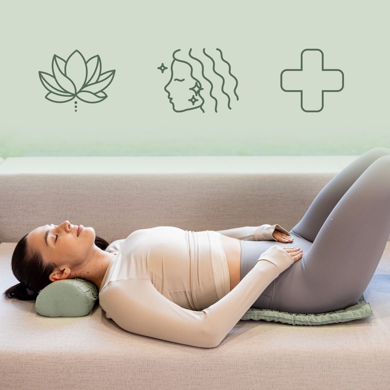 Подложка за акупресура XTREXO с възглавница TXO-B4Z004-GN green 8