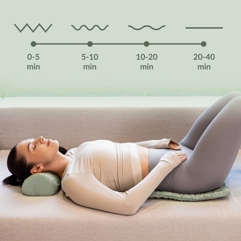 Подложка за акупресура XTREXO с възглавница TXO-B4Z004-GN green 11