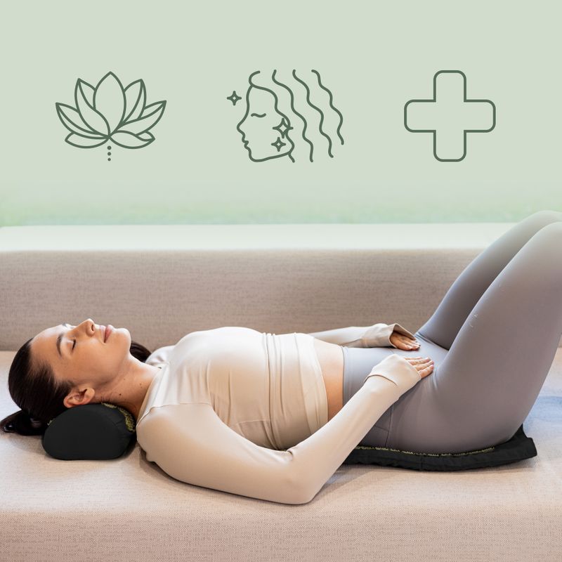 Подложка за акупресура XTREXO с възглавница TXO-B4Z004-BK black 9