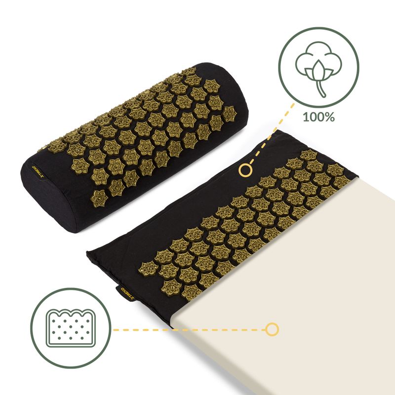 Подложка за акупресура XTREXO с възглавница TXO-B4Z004-BK black 8