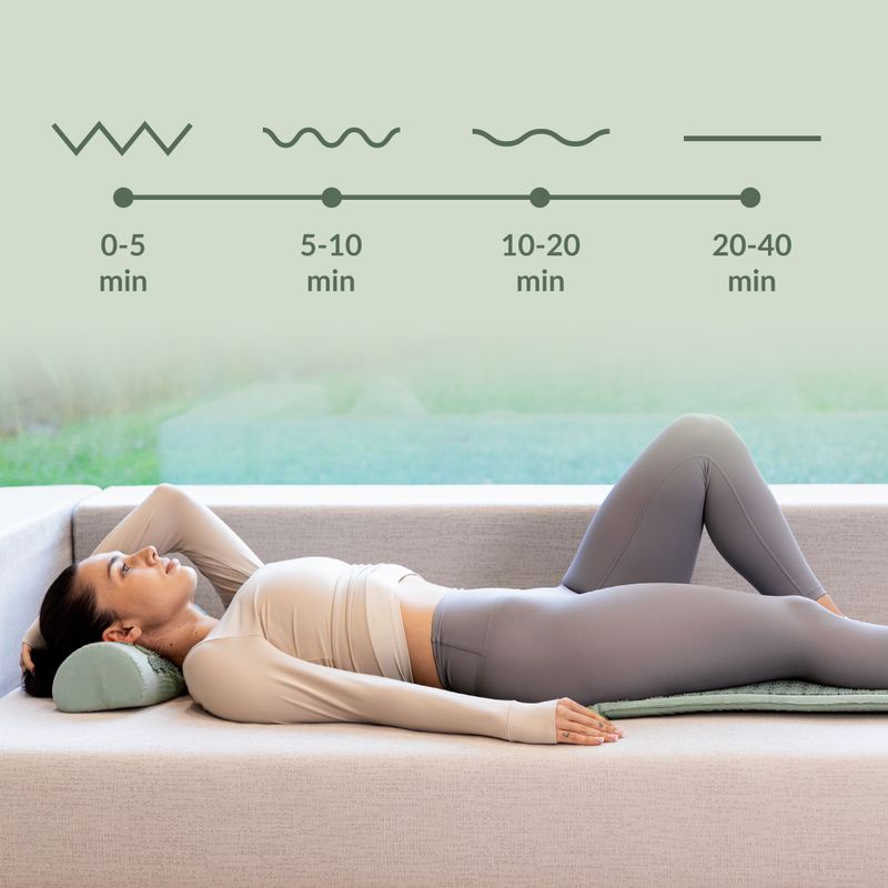 Подложка за акупресура XTREXO голяма с възглавница TXO-B4Z005-GN green 11