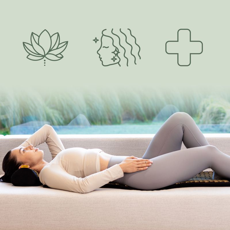 Подложка за акупресура XTREXO голяма с възглавница TXO-B4Z005-BK black 8