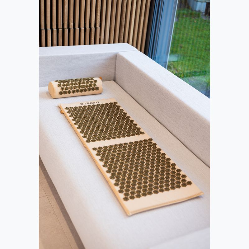 Подложка за акупресура XTREXO голяма с възглавница TXO-B4Z005-BZ brown 15