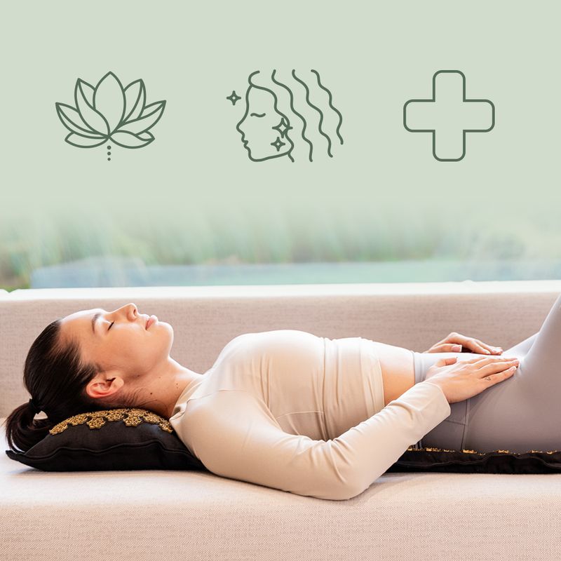 Подложка за акупресура XTREXO ECO с възглавница TXO-B4Z006-BK black 9