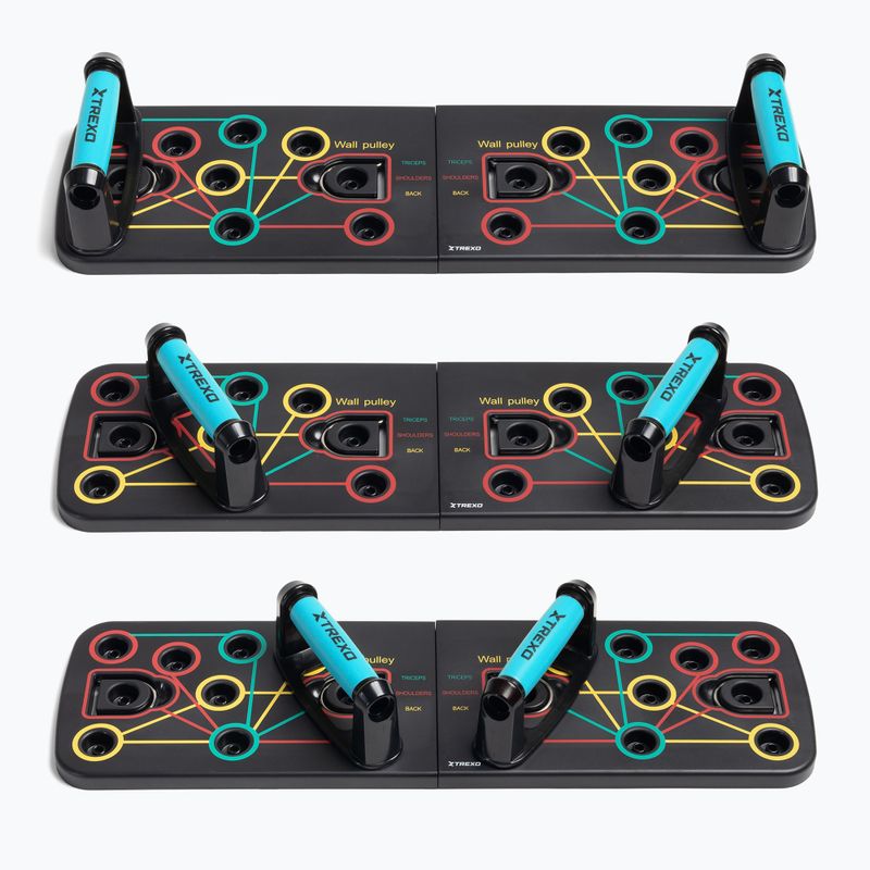 Многофункционална платформа с дръжки и експандер XTREXO сгъваема TXO-B4Z045-BK black 3