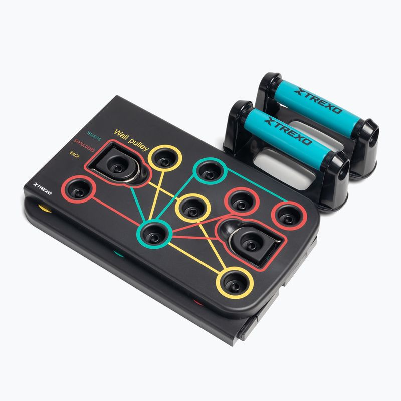 Многофункционална платформа с дръжки и експандер XTREXO сгъваема TXO-B4Z045-BK black 4