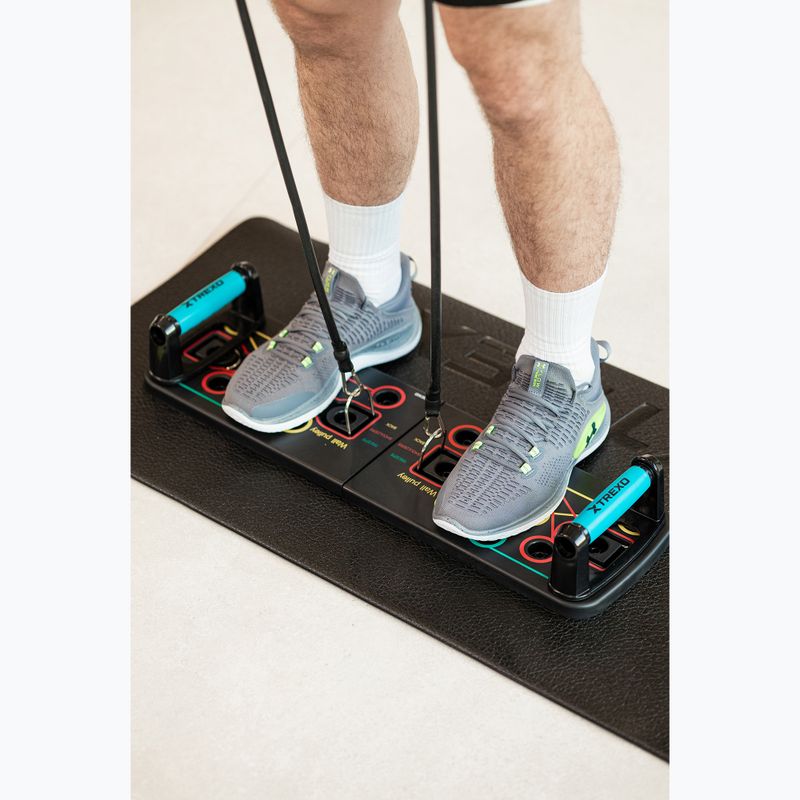 Многофункционална платформа с дръжки и експандер XTREXO сгъваема TXO-B4Z045-BK black 10