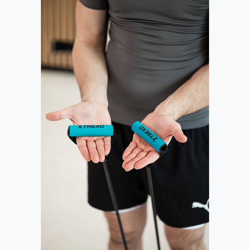 Многофункционална платформа с дръжки и експандер XTREXO сгъваема TXO-B4Z045-BK black 8