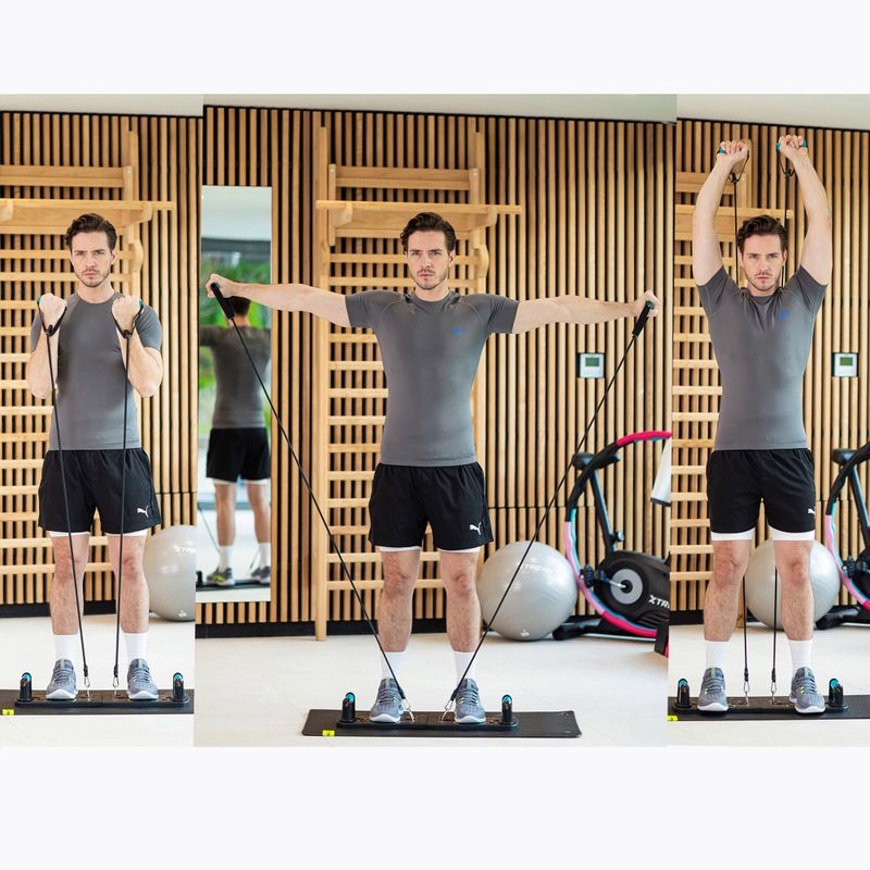 Многофункционална платформа с дръжки и експандер XTREXO сгъваема TXO-B4Z045-BK black 5