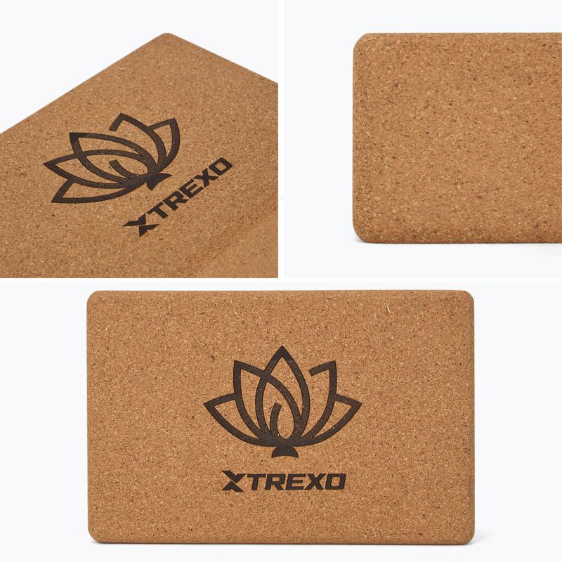 Куб за йога от корк TREXO TXO-B4Z077-NC natural 4