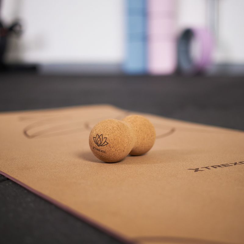 Двойна масажна топка от корк XTREXO TXO-B4Z082-NC natural 4