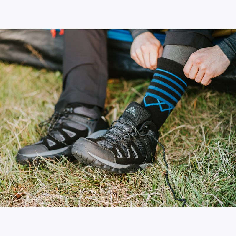 Мъжки туристически обувки KADVA Traver Mid WaterProof черен 14