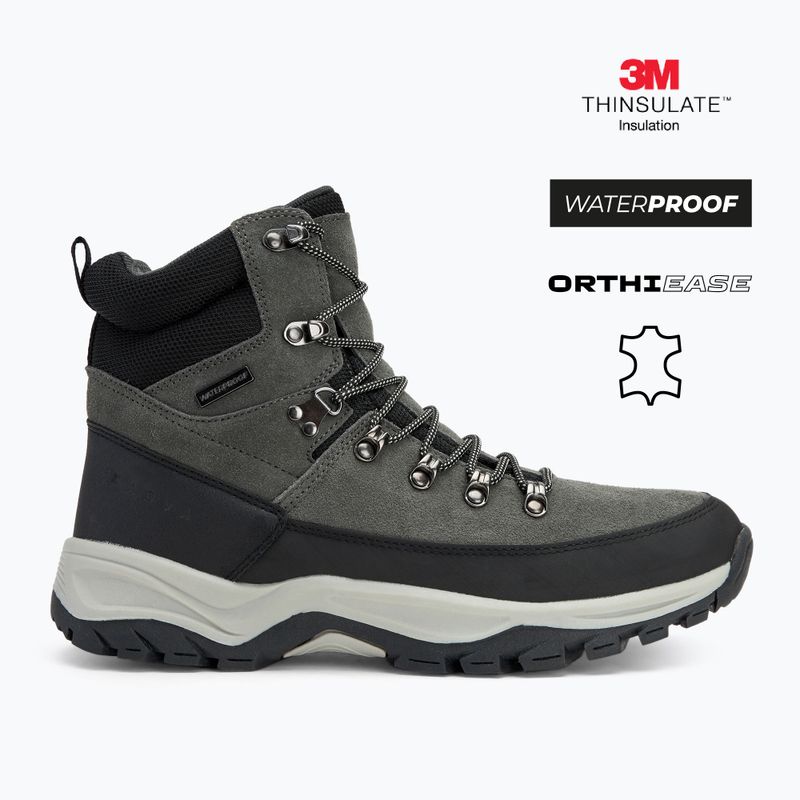 Мъжки туристически обувки KADVA Adven Mid WaterProof сиви 2
