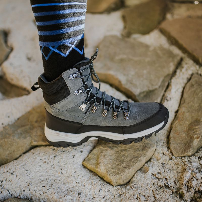 Мъжки туристически обувки KADVA Adven Mid WaterProof сиви 4