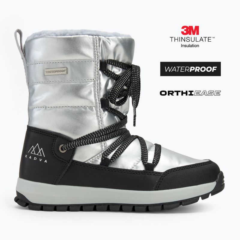 Детски апрески KADVA Haven WaterProof Jrg 3M Thinsulate сребрист 2