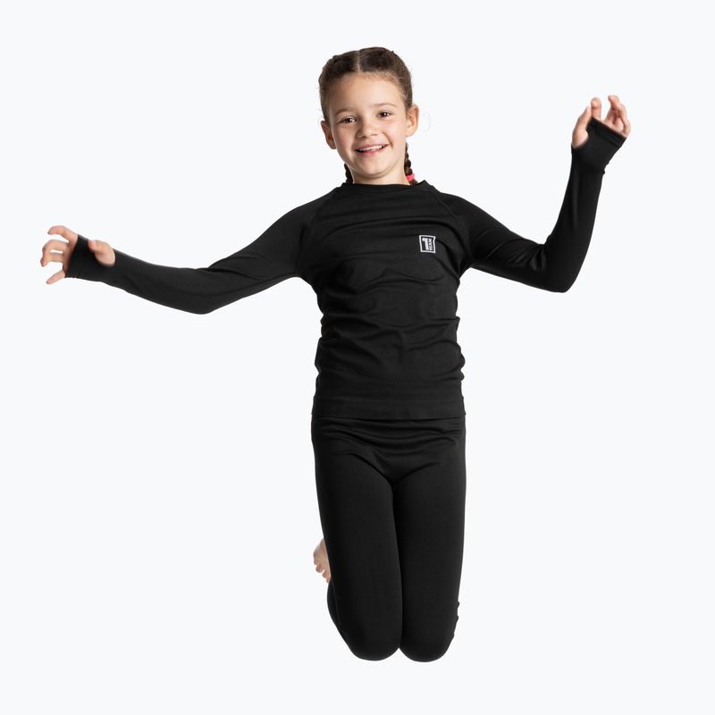 Детски комплект термобельо OneTeam Achill Jr Set черно 14