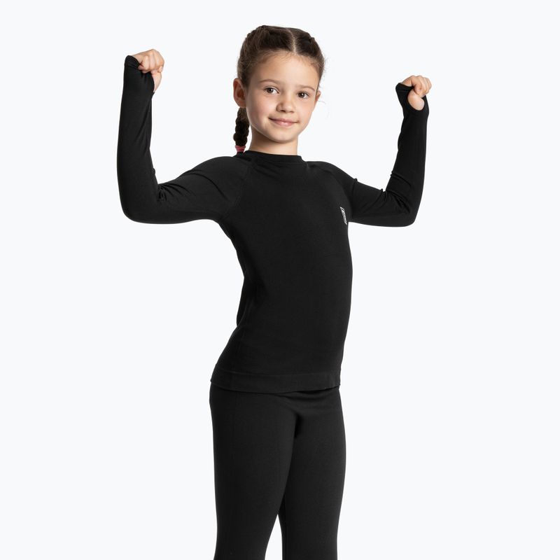Детски комплект термобельо OneTeam Achill Jr Set черно 16