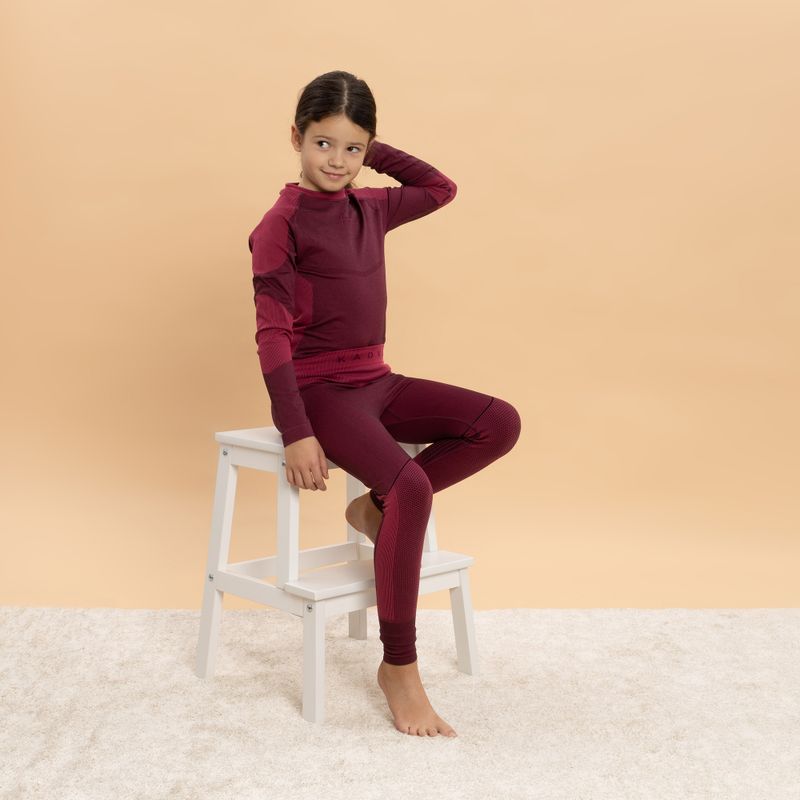 Детски комплект термоактивно бельо KADVA Frosty Jrg Set безшевен розов 5
