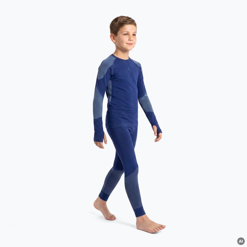 Детски комплект термоактивно бельо KADVA Frosty Jrb Set безшевен тъмносин 4