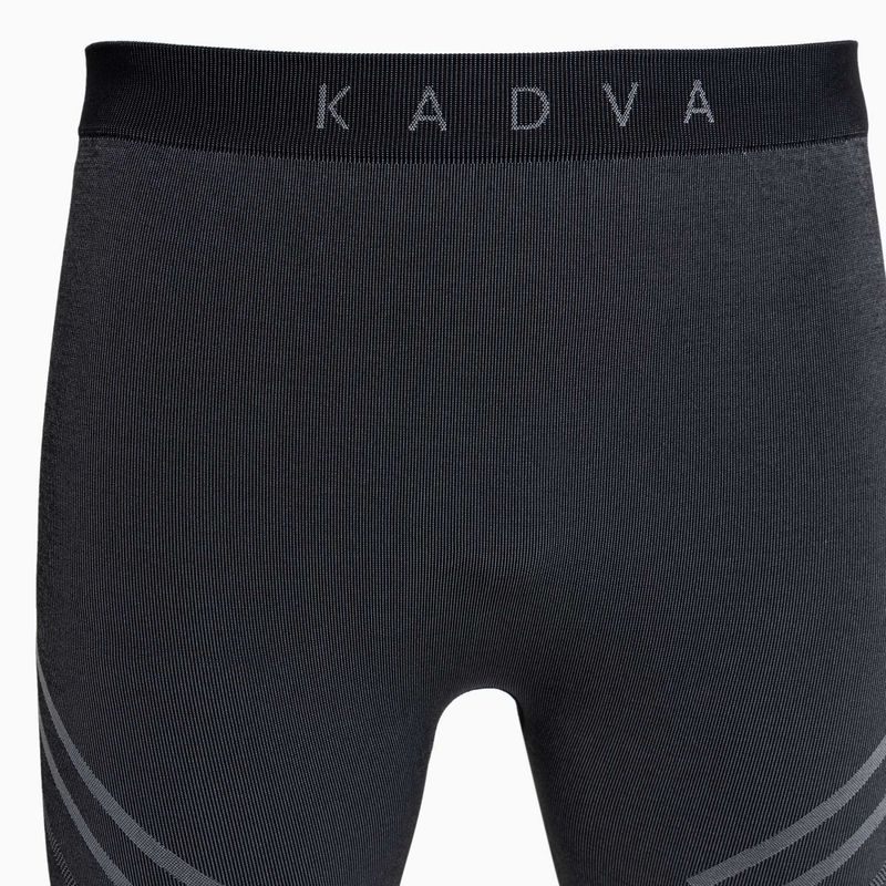 Мъжки комплект термоактивно бельо KADVA Streif Set безшевен черен 22