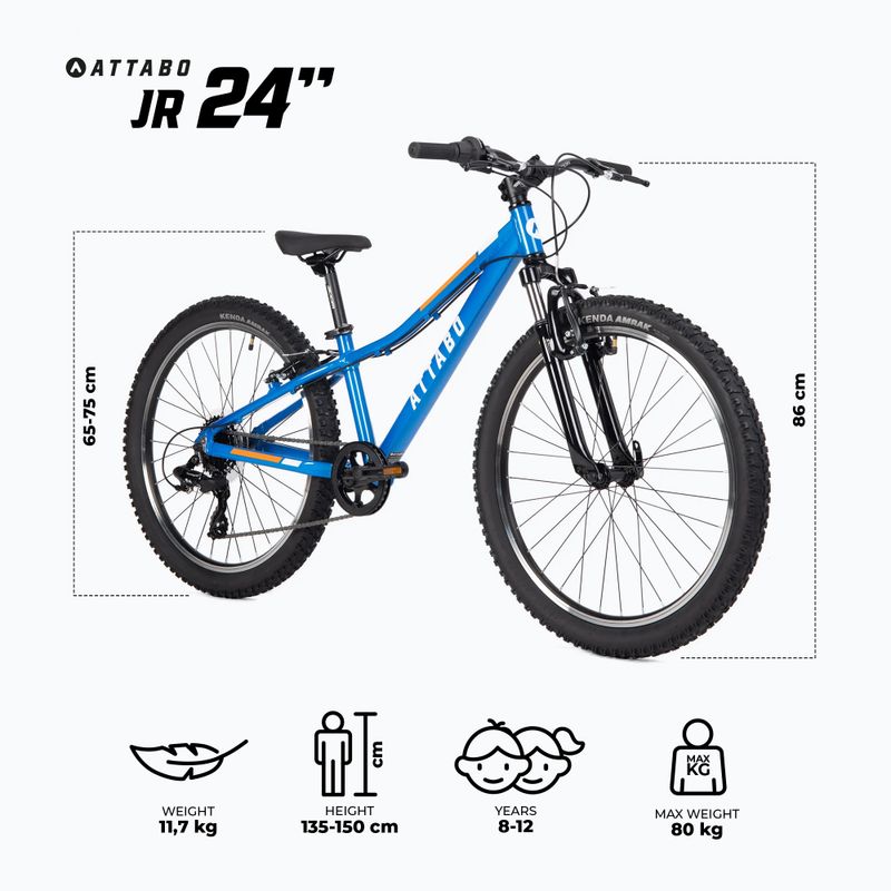 Детски велосипед ATTABO JR 24 blue 2