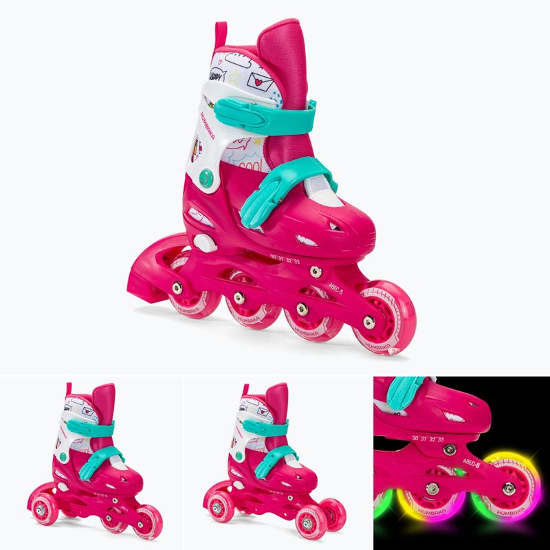 Детски ролери HUMBAKA Starjet LED 3in1 pink