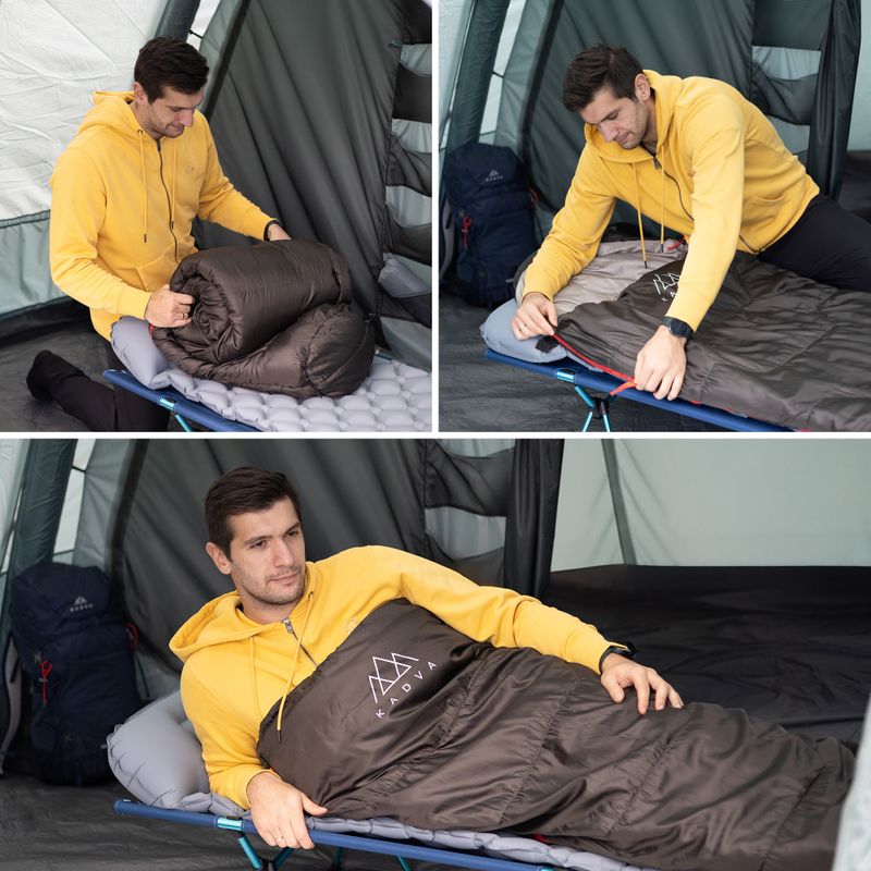 Спален чувал KADVA Mumio R десен черен 5