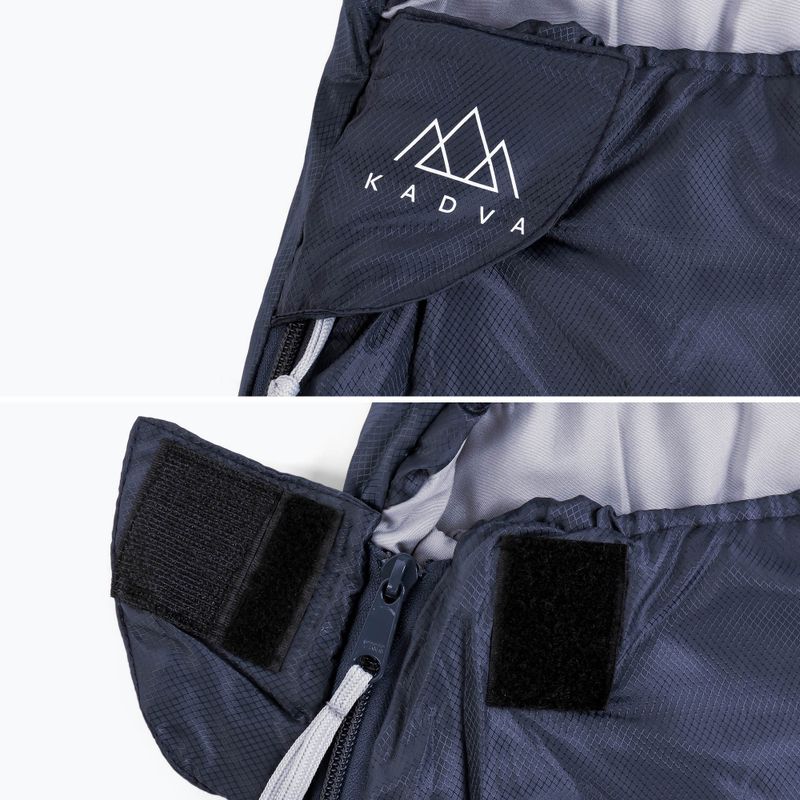 Спален чувал KADVA Light 600 R, десен тъмносин 7