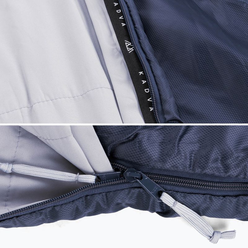 Спален чувал KADVA Light 600 R, десен тъмносин 8