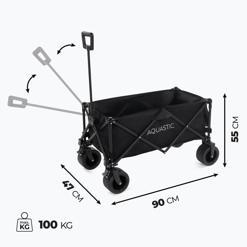 Транспортна количка AQUASTIC Caro black 8