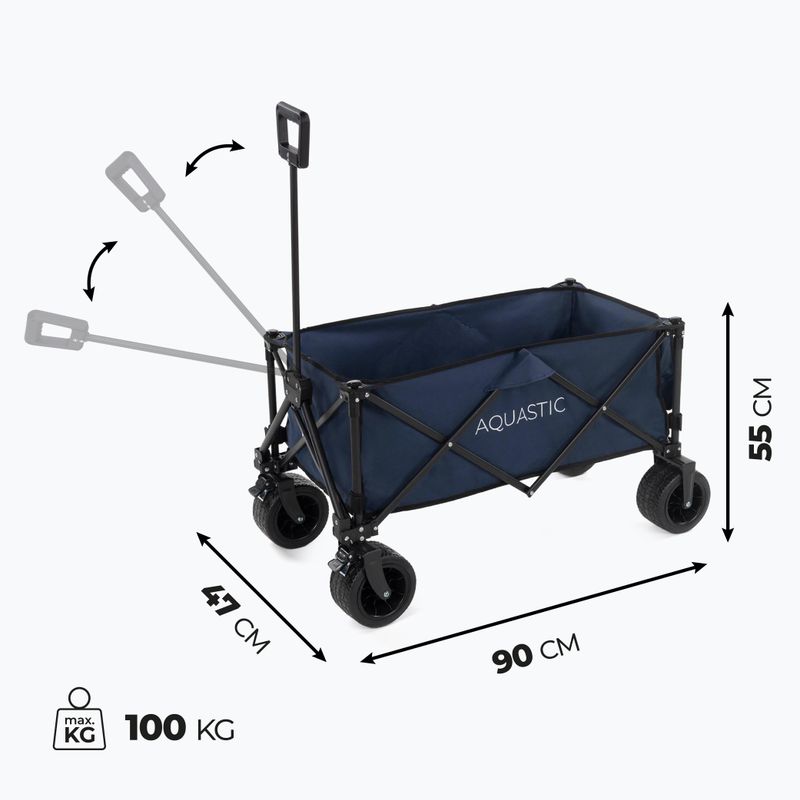 Транспортна количка AQUASTIC Caro navy blue 7