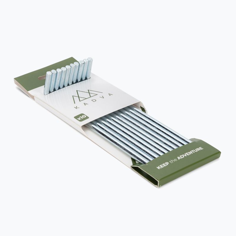 Щифтове за палатка KADVA Herring 10 бр. сребристи 2