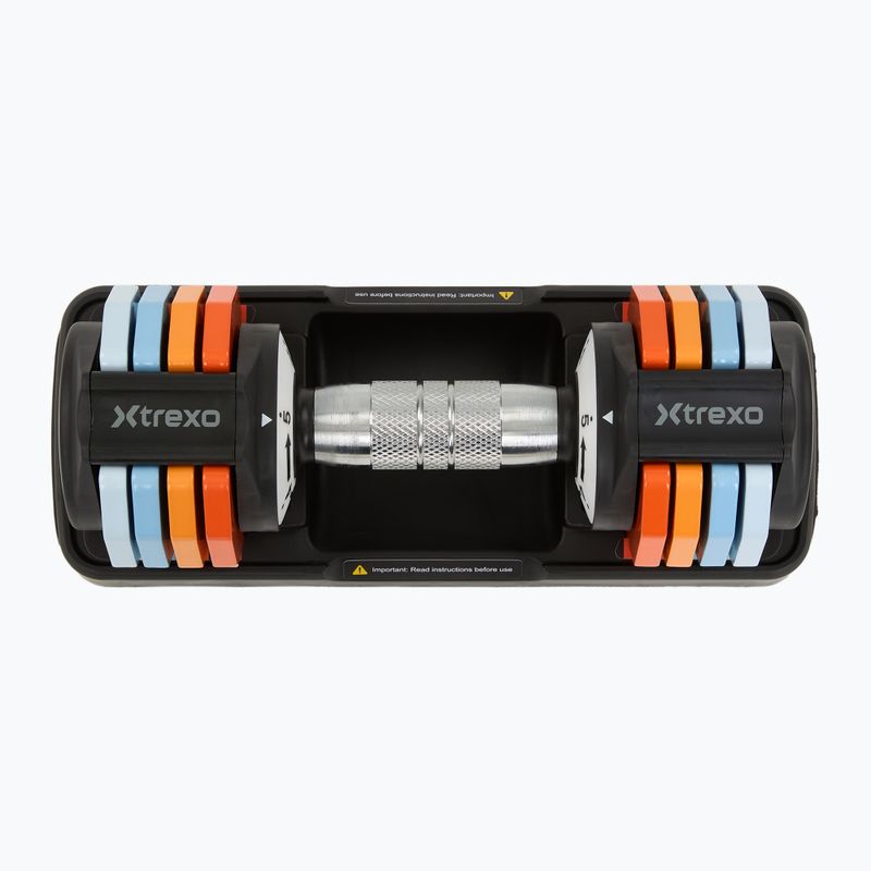 Комплект регулируеми дъмбели XTREXO 2 x 5 kg multicolor 3
