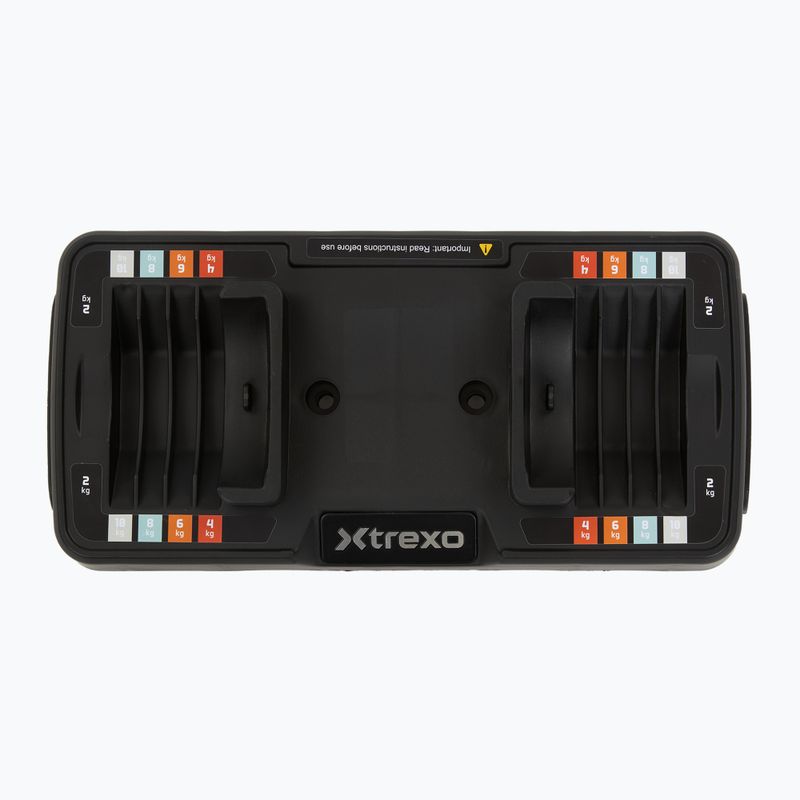 Комплект регулируеми дъмбели XTREXO 2 x 10 kg multicolor 7