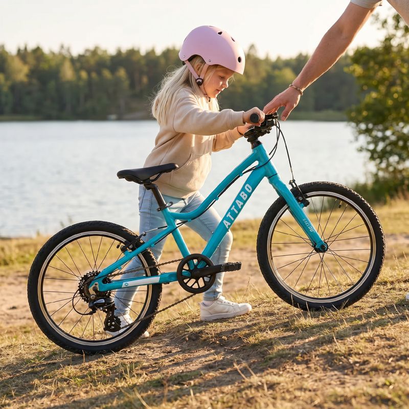 Детски велосипед ATTABO EASE 20" 9.1 кг тюркоаз 6