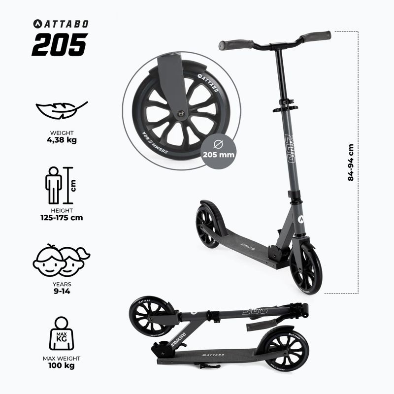 ATTABO 205 сив скутер 2