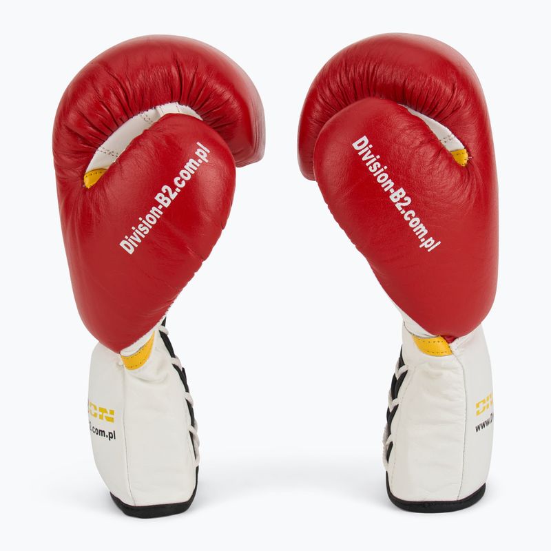Боксови ръкавици DIVISION B-2 DIV-PFG1500 Pro 3-Layer Foam red/white 4