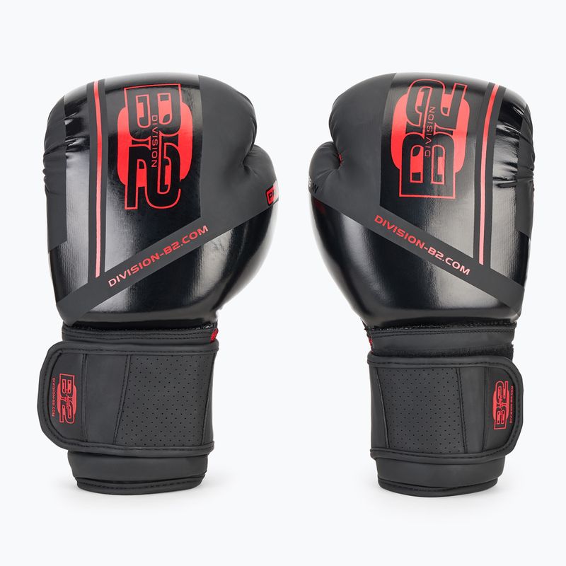 Боксови ръкавици DIVISION B-2 Pro Carbon black/red 2