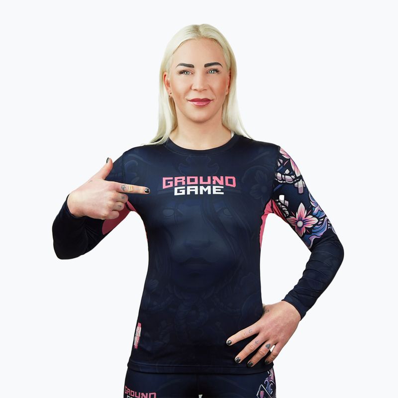 Ground Game Asami дамски рашгард с дълъг ръкав, многоцветен