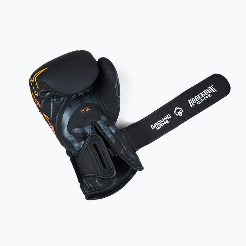 Боксови ръкавици Ground Game Flames black 6