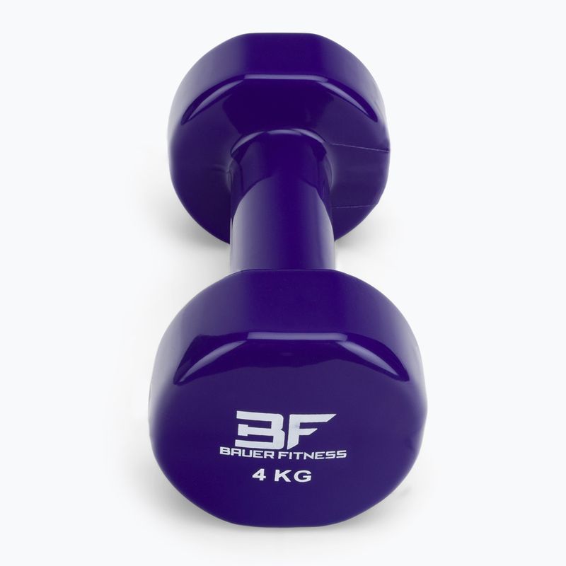 Винилова дъмбел на Bauer Fitness 4 кг червена AC-1405 3