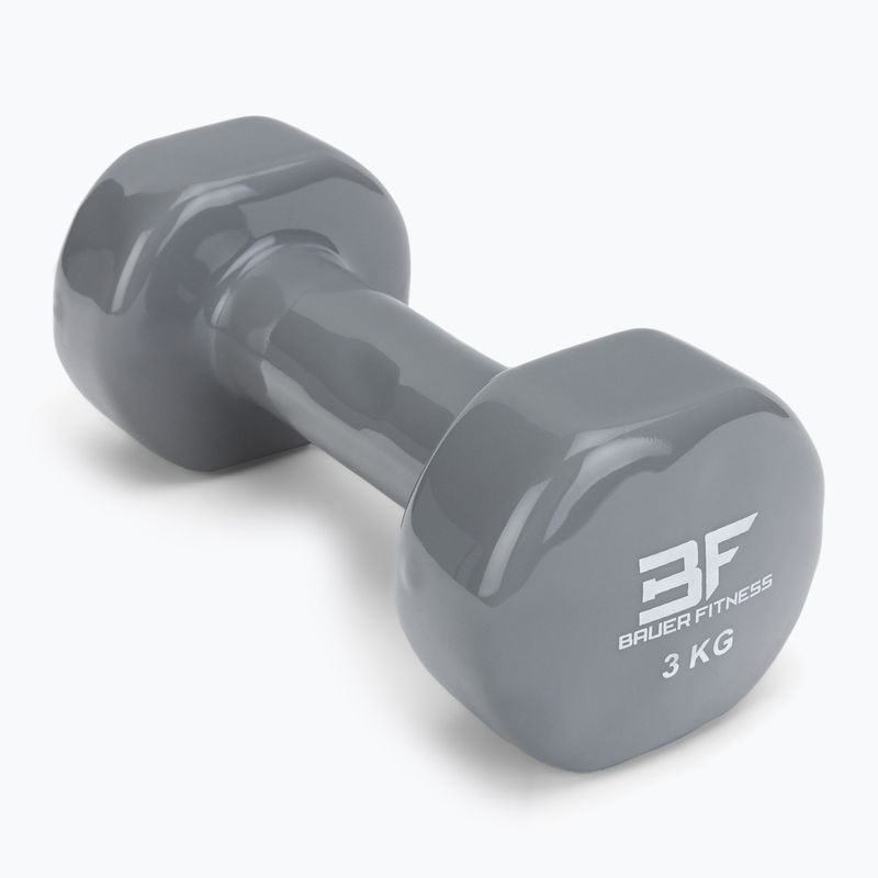 Винилова гира Bauer Fitness 3 кг зелена AC-1404