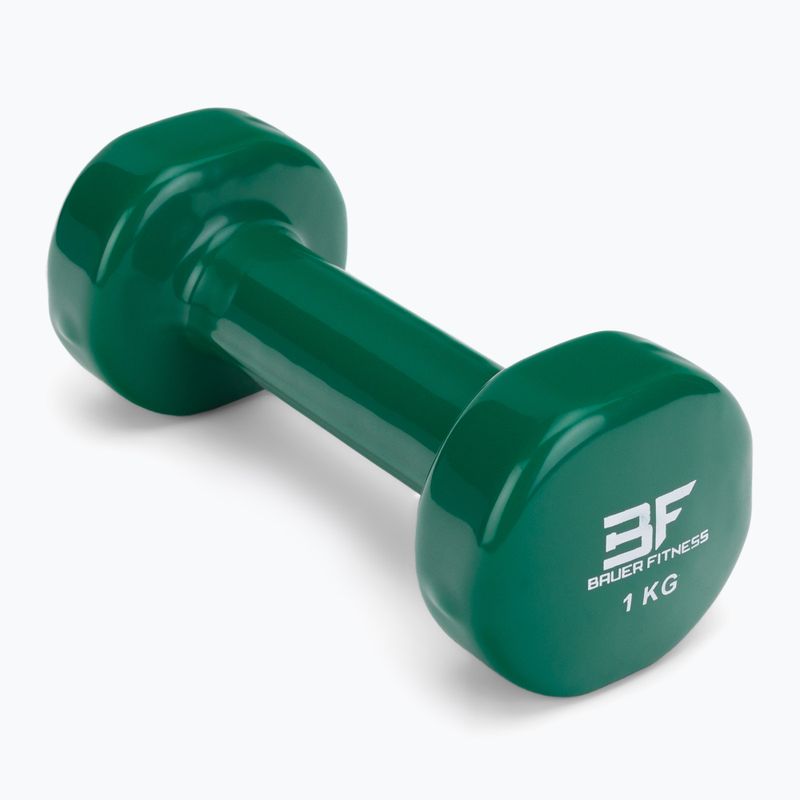 Винилова гира Bauer Fitness 1 кг жълта AC-1402