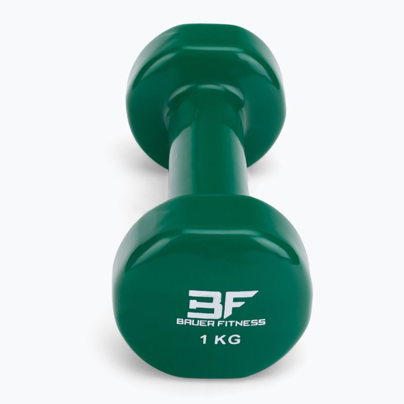 Винилова гира Bauer Fitness 1 кг жълта AC-1402 3
