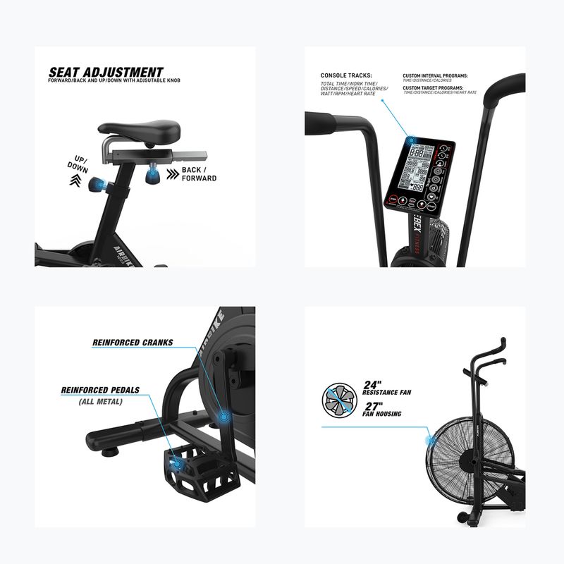 Пневматичен велосипед Xebex Air 1000 black 7