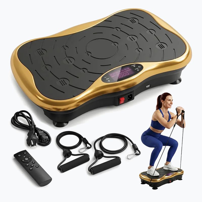 Вибрационна платформа Extralink Moonwalk Spin Move black/gold 7