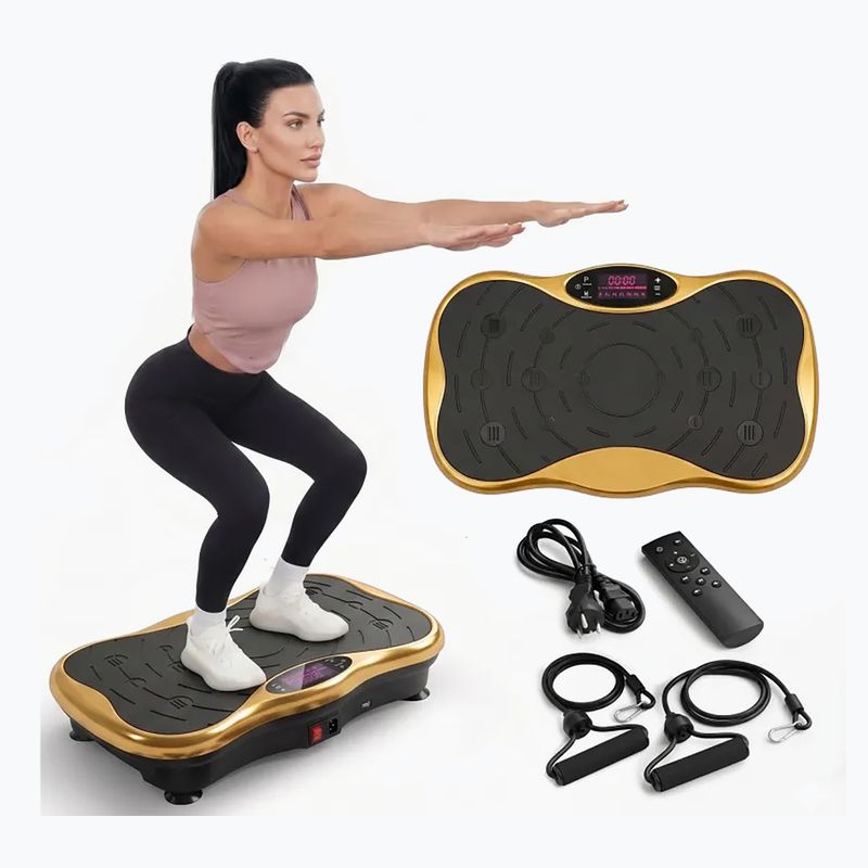 Вибрационна платформа Extralink Moonwalk Spin Move black/gold 8