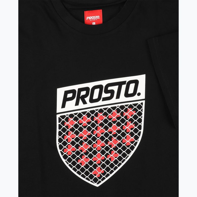 PROSTO Tripad черна мъжка тениска 3